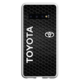 Чехол для Samsung Galaxy S10 с принтом TOYOTA в Санкт-Петербурге, Силикон | Область печати: задняя сторона чехла, без боковых панелей | carbon | toyota | абстракция | авто | автомобиль | карбон | лого | логотип | машина | сетка | соты | таета | тоета | тойота