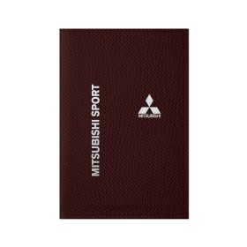 Обложка для паспорта матовая кожа с принтом MITSUBISHI CARBON в Санкт-Петербурге, натуральная матовая кожа | размер 19,3 х 13,7 см; прозрачные пластиковые крепления | Тематика изображения на принте: carbon | mitsubishi | sport | авто | автомобиль | карбон | лого | логотип | митсубиси | митсубиши | спорт | текстура