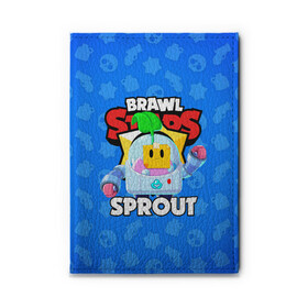 Обложка для автодокументов с принтом BRAWL STARS SPROUT в Санкт-Петербурге, натуральная кожа |  размер 19,9*13 см; внутри 4 больших “конверта” для документов и один маленький отдел — туда идеально встанут права | 8 bit | 8 бит | bibi | brawl stars | crow | el brown | leon | leon shark | max | mr.p | phoenix | sally leon | shark | sprout | stars | virus | werewolf | акула | биби | вирус | ворон | леон | оборотень | пингвин