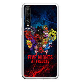 Чехол для Honor P30 с принтом Five Nights At Freddys в Санкт-Петербурге, Силикон | Область печати: задняя сторона чехла, без боковых панелей | 5 ночей с фредди | five nights at freddys | fnaf | horror | nightmare | страшилки | ужасы | фнаф | фредди фазбер | хоррор