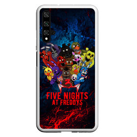 Чехол для Honor 20 с принтом Five Nights At Freddys в Санкт-Петербурге, Силикон | Область печати: задняя сторона чехла, без боковых панелей | Тематика изображения на принте: 5 ночей с фредди | five nights at freddys | fnaf | horror | nightmare | страшилки | ужасы | фнаф | фредди фазбер | хоррор