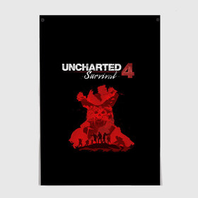 Постер с принтом UNCHARTED 4 в Санкт-Петербурге, 100% бумага
 | бумага, плотность 150 мг. Матовая, но за счет высокого коэффициента гладкости имеет небольшой блеск и дает на свету блики, но в отличии от глянцевой бумаги не покрыта лаком | 