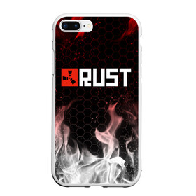 Чехол для iPhone 7Plus/8 Plus матовый с принтом RUST в Санкт-Петербурге, Силикон | Область печати: задняя сторона чехла, без боковых панелей | dayz | facepunch | rust | state of decay | survival | the forest | this war of mine | выживалка rust | раст