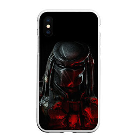 Чехол для iPhone XS Max матовый с принтом PREDATOR ХИЩНИК в Санкт-Петербурге, Силикон | Область печати: задняя сторона чехла, без боковых панелей | aliens | avp | black | cinema | predator | кино | фильм хищник | фильмы | хищник | чёрный | чужой