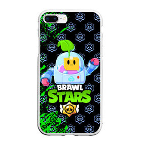 Чехол для iPhone 7Plus/8 Plus матовый с принтом BRAWL STARS SPROUT в Санкт-Петербурге, Силикон | Область печати: задняя сторона чехла, без боковых панелей | 8 bit | brawl stars | brawl stars sprout | crow | leon shark | max | mr.p | sally leon | shark | sprout | tara | werewolf leon | берли | бравл старс | ворон | макс | оборотень | спроут | тара