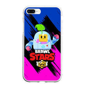 Чехол для iPhone 7Plus/8 Plus матовый с принтом BRAWL STARS SPROUT в Санкт-Петербурге, Силикон | Область печати: задняя сторона чехла, без боковых панелей | 8 bit | brawl stars | brawl stars sprout | crow | leon shark | max | mr.p | sally leon | shark | sprout | tara | werewolf leon | берли | бравл старс | ворон | макс | оборотень | спроут | тара