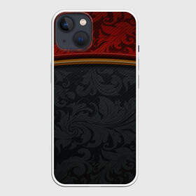 Чехол для iPhone 13 с принтом Кружева на карбоне | Lace Carbone в Санкт-Петербурге,  |  | abstract | carbon | colors | lines | paints | pattern | stripes | texture | абстракция | карбон | краски | кружева | полосы | узор | узоры