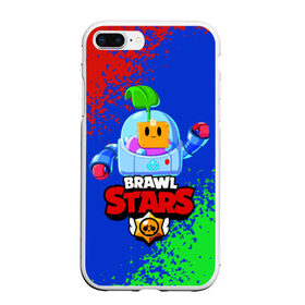 Чехол для iPhone 7Plus/8 Plus матовый с принтом BRAWL STARS SPROUT в Санкт-Петербурге, Силикон | Область печати: задняя сторона чехла, без боковых панелей | 8 bit | brawl stars | brawl stars sprout | crow | leon shark | max | mr.p | sally leon | shark | sprout | tara | werewolf leon | берли | бравл старс | ворон | макс | оборотень | спроут | тара