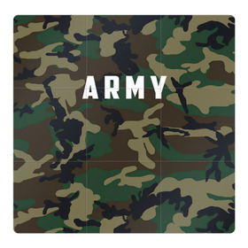 Магнитный плакат 3Х3 с принтом ARMY в Санкт-Петербурге, Полимерный материал с магнитным слоем | 9 деталей размером 9*9 см | army | usa | америка | американский | армейский | арми | армия | арму | зеленый | камок | камуфляж | маскировка | милитари | натовка | сша | темный