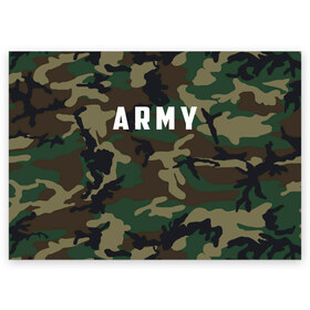 Поздравительная открытка A6 с принтом ARMY в Санкт-Петербурге, 100% бумага | плотность бумаги 280 г/м2, матовая, на обратной стороне линовка и место для марки
 | army | usa | америка | американский | армейский | арми | армия | арму | зеленый | камок | камуфляж | маскировка | милитари | натовка | сша | темный