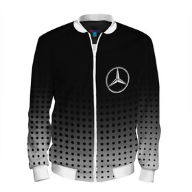 Мужской бомбер 3D с принтом Mercedes-Benz в Санкт-Петербурге, 100% полиэстер | застегивается на молнию, по бокам два кармана без застежек, по низу бомбера и на воротнике - эластичная резинка | Тематика изображения на принте: amg | mercedes | mercedes значок | mercedes лого | mercedes марка | амг | бенц | лого автомобиля | логотип мерседес | мерин | мерс | мерседес | мерседес бенз | мерседес лого | мерседес эмблема