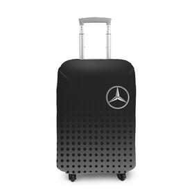 Чехол для чемодана 3D с принтом Mercedes-Benz в Санкт-Петербурге, 86% полиэфир, 14% спандекс | двустороннее нанесение принта, прорези для ручек и колес | amg | mercedes | mercedes значок | mercedes лого | mercedes марка | амг | бенц | лого автомобиля | логотип мерседес | мерин | мерс | мерседес | мерседес бенз | мерседес лого | мерседес эмблема