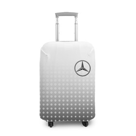 Чехол для чемодана 3D с принтом Mercedes-Benz в Санкт-Петербурге, 86% полиэфир, 14% спандекс | двустороннее нанесение принта, прорези для ручек и колес | amg | mercedes | mercedes значок | mercedes лого | mercedes марка | амг | бенц | лого автомобиля | логотип мерседес | мерин | мерс | мерседес | мерседес бенз | мерседес лого | мерседес эмблема