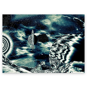 Поздравительная открытка с принтом Космос в Санкт-Петербурге, 100% бумага | плотность бумаги 280 г/м2, матовая, на обратной стороне линовка и место для марки
 | abstract | texture | абстракция | космос | краски | пятна красок | текстура | фон | эффект красок