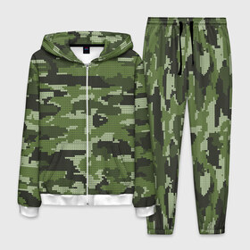 Мужской костюм 3D с принтом ВЯЗАННЫЙ КАМУФЛЯЖ в Санкт-Петербурге, 100% полиэстер | Манжеты и пояс оформлены тканевой резинкой, двухслойный капюшон со шнурком для регулировки, карманы спереди | camouflage | армия | военная форма | военный | вооружение | вооруженные силы | вязанный | защита | защитный цвет | зеленый | камуфляж | коричневый | маскировка | солдат | униформа | форма | хаки