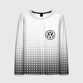 Женский лонгслив 3D с принтом Volkswagen в Санкт-Петербурге, 100% полиэстер | длинные рукава, круглый вырез горловины, полуприлегающий силуэт | volkswagen | vw | vw значок | vw лого | vw марка | vw эмблема | wv | значок vw | значок фольксваген | лого автомобиля | лого вольцваген | логотип vw | фольксваген | фольцваген