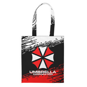 Шоппер 3D с принтом Umbrella Corporation. в Санкт-Петербурге, 100% полиэстер | Плотность: 200 г/м2; Размер: 34×35 см; Высота лямок: 30 см | resident evil | umbrella corporation | амбрелла | амбрелла корпорейшн | вирус | вымышленная военная и фармацевтическая корпорация | игра | умбрелла