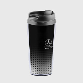Термокружка-непроливайка с принтом Mercedes-Benz в Санкт-Петербурге, внутренняя часть — пищевой пластик, наружная часть — прозрачный пластик, между ними — полиграфическая вставка с рисунком | объем — 350 мл, герметичная крышка | amg | mercedes | mercedes значок | mercedes лого | mercedes марка | амг | бенц | лого автомобиля | логотип мерседес | мерин | мерс | мерседес | мерседес бенз | мерседес лого | мерседес эмблема