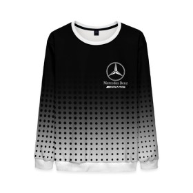 Мужской свитшот 3D с принтом Mercedes-Benz в Санкт-Петербурге, 100% полиэстер с мягким внутренним слоем | круглый вырез горловины, мягкая резинка на манжетах и поясе, свободная посадка по фигуре | amg | mercedes | mercedes значок | mercedes лого | mercedes марка | амг | бенц | лого автомобиля | логотип мерседес | мерин | мерс | мерседес | мерседес бенз | мерседес лого | мерседес эмблема