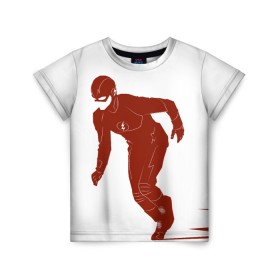 Детская футболка 3D с принтом The Flash в Санкт-Петербурге, 100% гипоаллергенный полиэфир | прямой крой, круглый вырез горловины, длина до линии бедер, чуть спущенное плечо, ткань немного тянется | barry allen | the flash | vdzabma | барри аллен | флэш