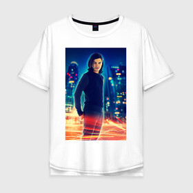 Мужская футболка хлопок Oversize с принтом Cisco Ramon в Санкт-Петербурге, 100% хлопок | свободный крой, круглый ворот, “спинка” длиннее передней части | cisco ramon | the flash | vdzabma | флэш | циско рамон