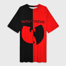 Платье-футболка 3D с принтом WU TANG CLAN | BLACK and RED (Z) в Санкт-Петербурге,  |  | Тематика изображения на принте: bastard | inspectah deck | masta killa | method man | raekwon | rap | rekeem | rza rza rakeem | the rza | u god | wu tang | wu tang clan | ву танг | ву танг клан | реп | репер | рэп | рэпер