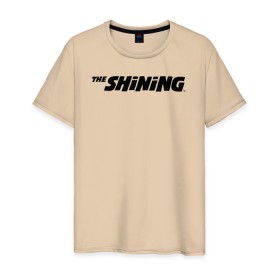 Мужская футболка хлопок с принтом The Shining Logo в Санкт-Петербурге, 100% хлопок | прямой крой, круглый вырез горловины, длина до линии бедер, слегка спущенное плечо. | Тематика изображения на принте: the shining | vdosadir | сияние | стэнли кубрик