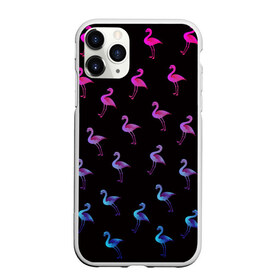 Чехол для iPhone 11 Pro Max матовый с принтом Фламинго в Санкт-Петербурге, Силикон |  | крылья | лапы | пернатый | перо | перья | птица | птицы | птичка | розовый | розовый фламинго | фламинго | черный
