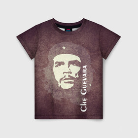Детская футболка 3D с принтом Че Гевара в Санкт-Петербурге, 100% гипоаллергенный полиэфир | прямой крой, круглый вырез горловины, длина до линии бедер, чуть спущенное плечо, ткань немного тянется | che guevara | исторические личности | революция | че гевара