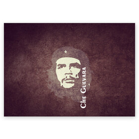 Поздравительная открытка с принтом Че Гевара в Санкт-Петербурге, 100% бумага | плотность бумаги 280 г/м2, матовая, на обратной стороне линовка и место для марки
 | che guevara | исторические личности | революция | че гевара