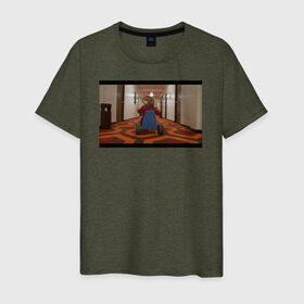 Мужская футболка хлопок с принтом The Shining в Санкт-Петербурге, 100% хлопок | прямой крой, круглый вырез горловины, длина до линии бедер, слегка спущенное плечо. | Тематика изображения на принте: the shining | vdosadir | сияние | стэнли кубрик