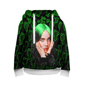 Детская толстовка 3D с принтом BILLIE EILISH в Санкт-Петербурге, 100% полиэстер | двухслойный капюшон со шнурком для регулировки, мягкие манжеты на рукавах и по низу толстовки, спереди карман-кенгуру с мягким внутренним слоем | bad | bill | billie | eil | eili | eilish | guy | music | ocean | айлиш | айлишь | беляш | бил | билли | девочке | девушке | женщине | мальчику | мужчине | музыка | музыкант | парню | певица | эйл | эйли | эйлиш | эйлишь