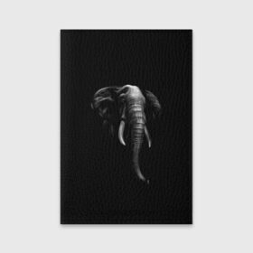 Обложка для паспорта матовая кожа с принтом Слон в Санкт-Петербурге, натуральная матовая кожа | размер 19,3 х 13,7 см; прозрачные пластиковые крепления | арт | животные | звери | слон | слоны