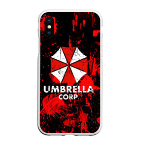 Чехол для iPhone XS Max матовый с принтом UMBRELLA в Санкт-Петербурге, Силикон | Область печати: задняя сторона чехла, без боковых панелей | biohazard | blood | coronavirus | evil | monster | resident evil | umbrella | virus | абстракция | амбрелла | вирус | игра | коронавирус | кровь | логотип | монстр | опасность | пандемия