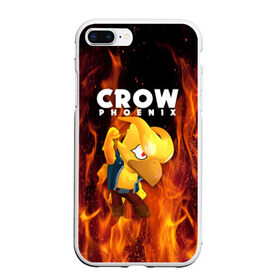 Чехол для iPhone 7Plus/8 Plus матовый с принтом BRAWL STARS CROW PHOENIX в Санкт-Петербурге, Силикон | Область печати: задняя сторона чехла, без боковых панелей | 8 bit | 8 бит | bibi | brawl stars | crow | el brown | leon | leon shark | max | mr.p | phoenix | sally leon | shark | sprout | stars | virus | werewolf | акула | биби | вирус | ворон | леон | оборотень | пингвин