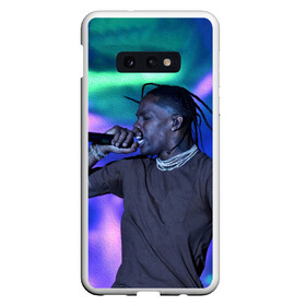 Чехол для Samsung S10E с принтом TRAVIS SCOTT в Санкт-Петербурге, Силикон | Область печати: задняя сторона чехла, без боковых панелей | Тематика изображения на принте: astronomical | fortnite | travis scott | астрономикал | концерт | концерт в фортнайт | тревис скотт | трэвис скотт | фортнайт