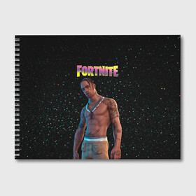 Альбом для рисования с принтом Travis Scott Fortnite в Санкт-Петербурге, 100% бумага
 | матовая бумага, плотность 200 мг. | astronomical | epic games | fortnite | travis scott | ивент | ивент fortnite | концерт | концерт fortnite | скин travis scott | тревис | трэвис скотт | фортнайт