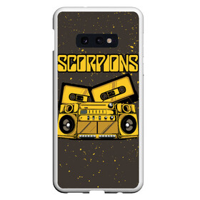 Чехол для Samsung S10E с принтом Scorpions в Санкт-Петербурге, Силикон | Область печати: задняя сторона чехла, без боковых панелей | Тематика изображения на принте: klaus meine | live in munich | return to forever | rock music | scorpions | you like | клаус майне | маттиас ябс | рудольф шенкер | скорпионз