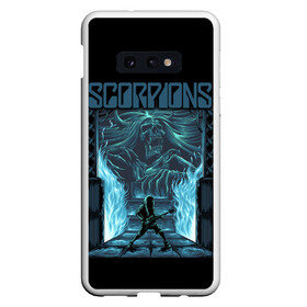 Чехол для Samsung S10E с принтом Scorpions в Санкт-Петербурге, Силикон | Область печати: задняя сторона чехла, без боковых панелей | Тематика изображения на принте: klaus meine | live in munich | return to forever | rock music | scorpions | you like | клаус майне | маттиас ябс | рудольф шенкер | скорпионз