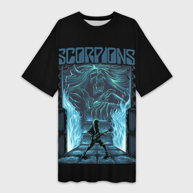 Платье-футболка 3D с принтом Scorpions в Санкт-Петербурге,  |  | klaus meine | live in munich | return to forever | rock music | scorpions | you like | клаус майне | маттиас ябс | рудольф шенкер | скорпионз