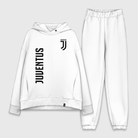 Женский костюм хлопок Oversize с принтом JUVENTUS в Санкт-Петербурге,  |  | cr7 | fc juventus | football | juve | juventus | ronaldo | sport | роналдо | спорт | футбол | ювентус