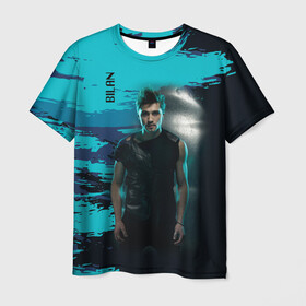 Мужская футболка 3D с принтом Дима Билан в Санкт-Петербурге, 100% полиэфир | прямой крой, круглый вырез горловины, длина до линии бедер | актер | билан | дима | певец