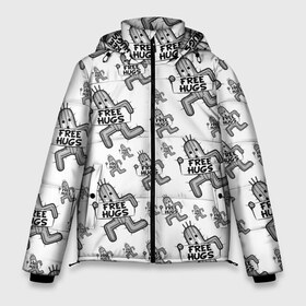 Мужская зимняя куртка 3D с принтом FREE HUGS в Санкт-Петербурге, верх — 100% полиэстер; подкладка — 100% полиэстер; утеплитель — 100% полиэстер | длина ниже бедра, свободный силуэт Оверсайз. Есть воротник-стойка, отстегивающийся капюшон и ветрозащитная планка. 

Боковые карманы с листочкой на кнопках и внутренний карман на молнии. | 7 remake | aerith | fantasy | ff7 | final | ps4 | red | shinra | square enix | vii remake | vii ремейк | айрис | последняя | ред | фантазия | фф7 | шинра