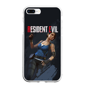 Чехол для iPhone 7Plus/8 Plus матовый с принтом Resident Evil в Санкт-Петербурге, Силикон | Область печати: задняя сторона чехла, без боковых панелей | jill valentine | nemesis | racoon city | resident evil | resident evil 3 | обитель зла | ракун сити