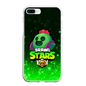 Чехол для iPhone 7Plus/8 Plus матовый с принтом Brawl Stars SPIKE в Санкт-Петербурге, Силикон | Область печати: задняя сторона чехла, без боковых панелей | 8 bit | 8 бит | bibi | brawl | brawl stars | crow | leon | spike | sprout | stars | бравл | бравл старс | браво старс | игра | компьютерная | кров | леон | онлайн | старс