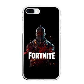 Чехол для iPhone 7Plus/8 Plus матовый с принтом Fortnite Black Knight в Санкт-Петербурге, Силикон | Область печати: задняя сторона чехла, без боковых панелей | black knight | fortnite | фортнайт | чёрный рыцарь.