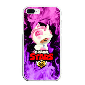 Чехол для iPhone 7Plus/8 Plus матовый с принтом BRAWL STARS LEON UNICORN в Санкт-Петербурге, Силикон | Область печати: задняя сторона чехла, без боковых панелей | bibi | brawl stars | crow | leon | leon shark | max | mecha crow | mr.p | phoenix | sally leon | sprout | stars | unicorn | virus 8 bit | werewolf | биби | ворон | леон | оборотень | пингвин