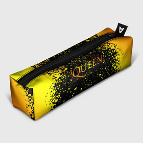 Пенал 3D с принтом Queen в Санкт-Петербурге, 100% полиэстер | плотная ткань, застежка на молнии | 3d | queen | британская | группа | исполнитель | лого | логотип | музыканты | надпись | рок | эмблема