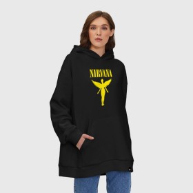 Худи SuperOversize хлопок с принтом NIRVANA в Санкт-Петербурге,  |  | nirvana | nirvana smells | nirvana smells like | teen spirit | курт кобейн | нирвана | нирвана песни.