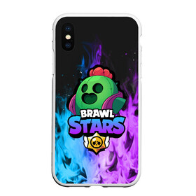 Чехол для iPhone XS Max матовый с принтом Brawl Stars SPIKE в Санкт-Петербурге, Силикон | Область печати: задняя сторона чехла, без боковых панелей | 8 bit | 8 бит | bibi | brawl | brawl stars | crow | leon | spike | sprout | stars | бравл | бравл старс | браво старс | игра | компьютерная | кров | леон | онлайн | старс